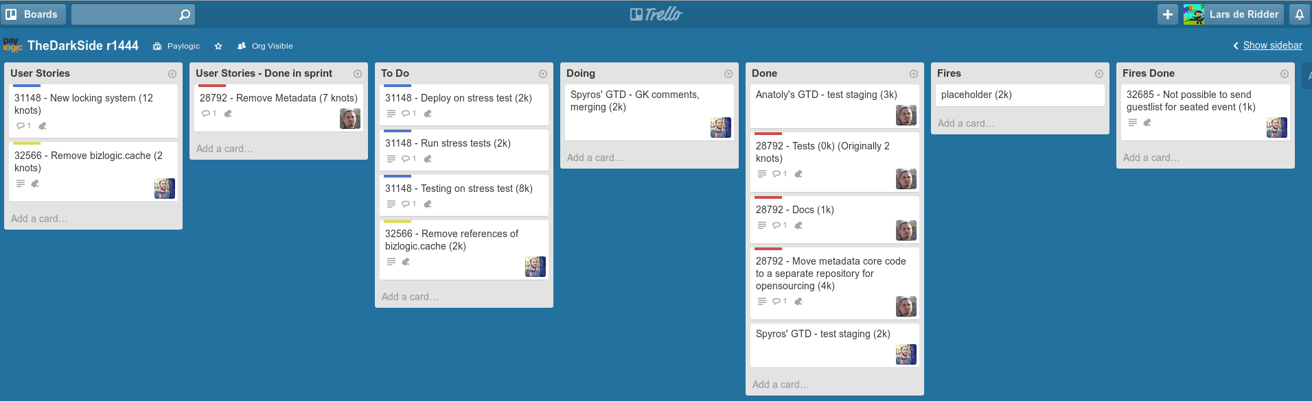 scrum board trello example